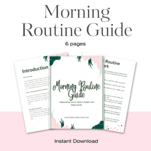 mockup of morning routine guide