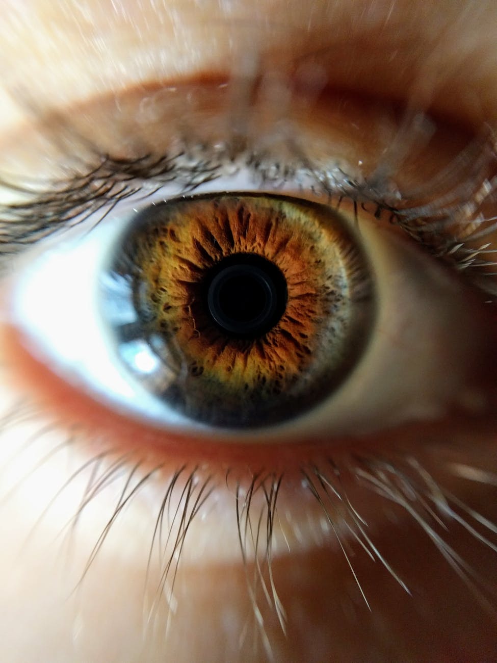 human eye closeup photo